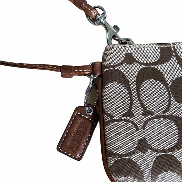 Coach signature mini wristlet/ coin purse - Picture 2 of 2